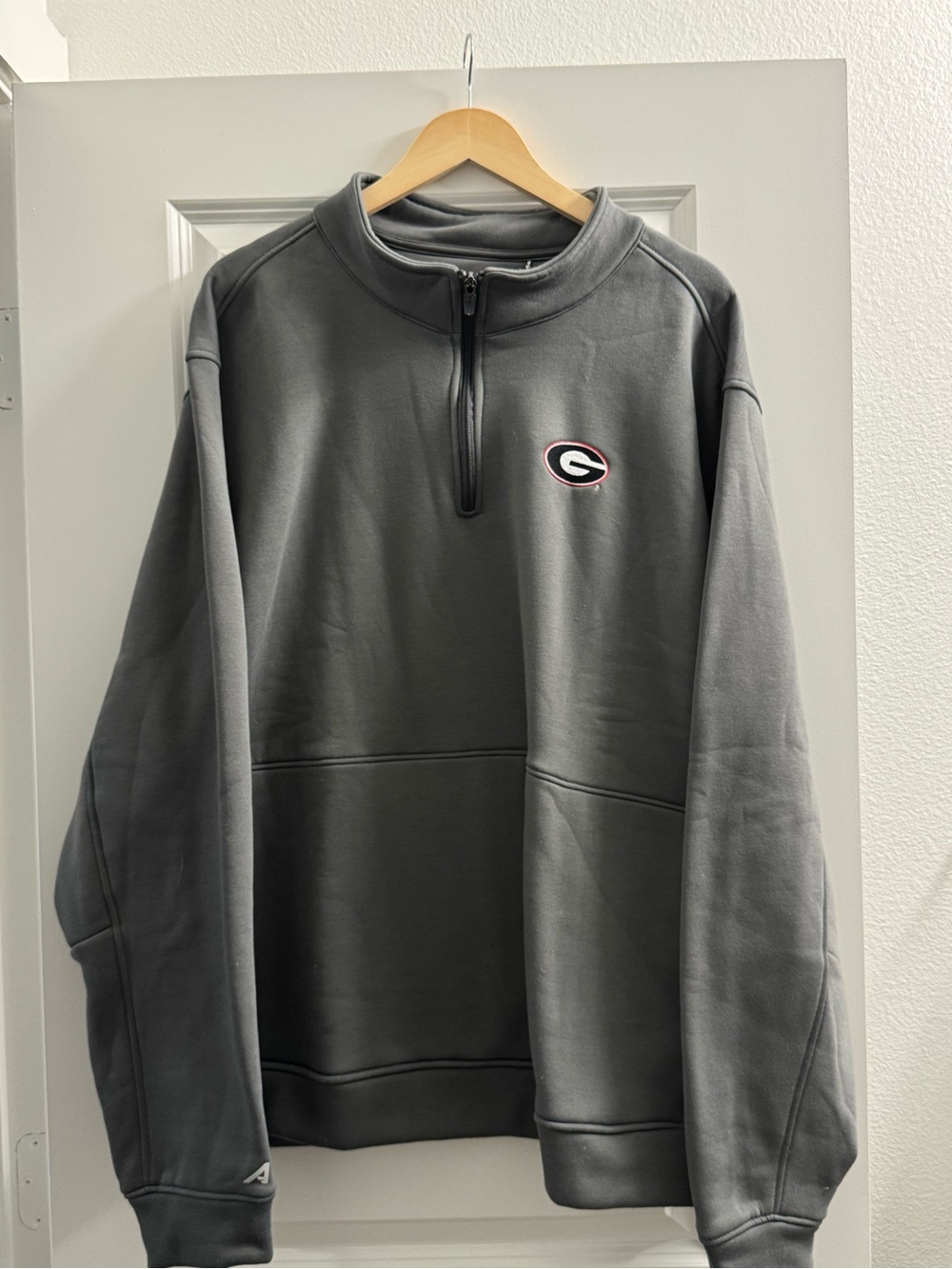 NWT Georgia Bulldogs Antigua Men’s 3XL Quarter Zip Pullover Gray UGA